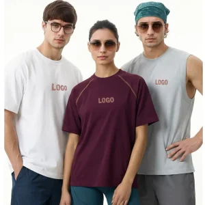 Customized Breathable Quick Dry Fitness Crew Neck Workout Cycling Running Oversized Active Top Short Sleeve T Shirt for Men