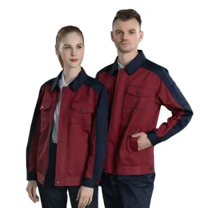 Customized Eco Friendly Cotton Breathable Thermal Hi Visibility Black Mechanic Work Uniforms Safety Vest Coveralls Unisex CE