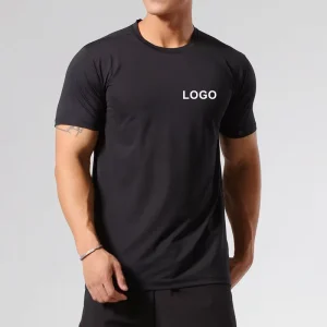 Customized Fit Breathable Sportswear Summer Blank Sports T-shirt Athletic Fitness T Shirt for Men Gym Men Tshirts