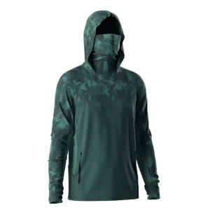 Customized High Quality Quick-Drying UPF 50 Long Sleeve Shirt Fishing Hoodie Waterproof Performance Fishing Wear