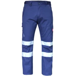 Customized High Quality Waterproof Reflective Fire Resistant Hi Vis Men’s Safety Cargo Work Trousers with Multiple Pockets