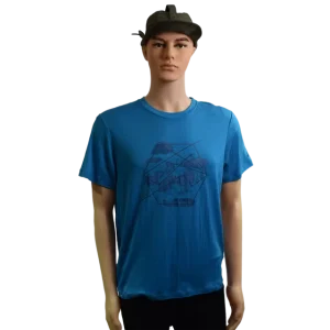 Customized Logo Breathable Spandex Polyester Sportswear Men’s Stand Collar Regular Fit Short Sleeve T shirt 220g