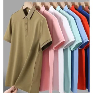 Customized Logo Lapel Collar Polo Shirt Golf Polo T Shirt Cotton Men Polo Shirt Sport T Shirts T-shirts with Collars