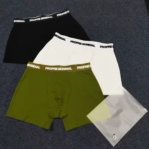 Customized Logo Mid-Rise Boxers Breathable Classic Comfortable Men’s Short Boxers