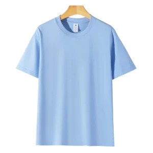Customized Men’s Fashion T Shirt Regular Fit Casual Style Fitness Street Wear Hot Press Logo 180 Gram Knitted Fabric Breathable