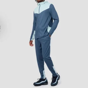 Customized Men’s Training Jogging Wear Clothing Men Zip up Hoodie Jacket Jogger Tracksuit Set for Gym Running & Hiking