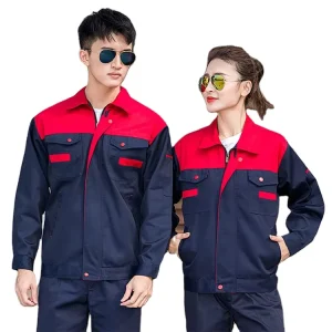Customized Men’s Work Clothes Pure Polyester Unisex Outdoor Factory Construction Uniform Work Wear