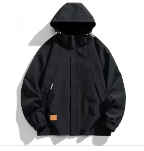 Customized Men’s Work Jacket for Outdoor Sports Autumn Windproof Print Jacket with Zipper Closure Thin Design
