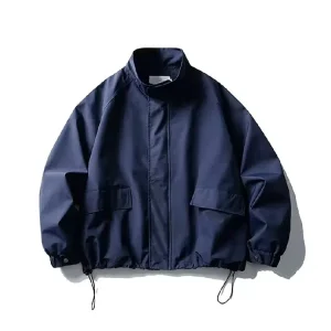 Customized Men’s and Women’s Fashionable Jackets Windproof Waterproof Coats with Drawstring Spring Autumn Casual Zipper Design
