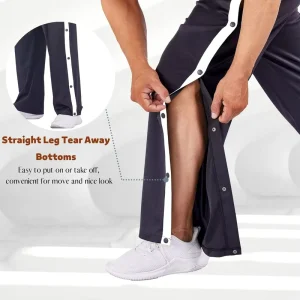 Customized Polyester Men’s Loose Basketball Pants Elastic Waist Quick Dry Four Way Stretch Breathable Spring Sports Pants