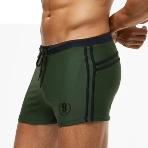 Customized Private Label Men’s Comfortable Short Swim Trunks High Stretch Quick Dry Swimwear Swim Trunks