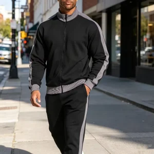 Customized Retro Heavyweight Men’s Pure Cotton Breathable Hooded Zipper-Up Pullover Coat Workwear for Man
