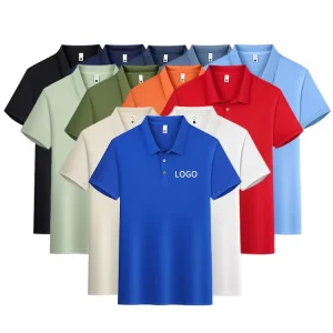 Customized Uniform Polo Shirts Men’s Sports Breathable Polo Shirt Company Workwear Polo T shirt with Printed logo
