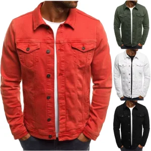 Customized Vintage Denim Jacket Men’s Washed Casual Denim Plus Size Men’s Jacket