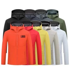 Customized Winter Men’s Jackets Waterproof Outdoor Sports Work Clothes Soft Shell Jacket Printed Logo Windproof Jackets