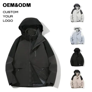Customized logo men’s lightweight softshell jacket fleece lined waterproof tactical soft shell rain coats windbreaker outdoor