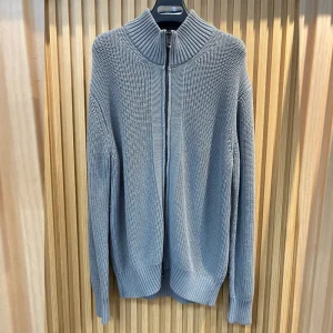 Deep Blue Men’s Winter Breathable High Collar Sweater Knitwear for Casual Business