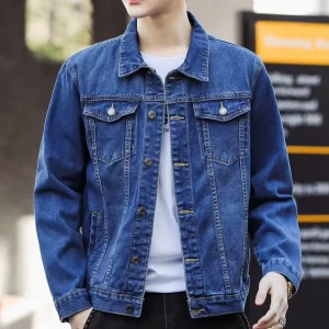 Denim Jacket Men’s Spring and Autumn Casual Overalls Jacket Men’s Jackets