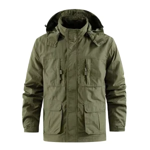 Designer Waterproof Outdoor Zip up Soft Shell Windbreaker Men’s Jacket