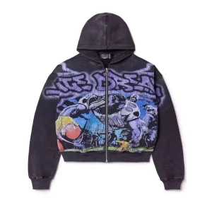 Digital 3D Printed Embroidered Solid Zipper Sportswear New European American Fashion Brand Men’s Oversized Fit Breathable