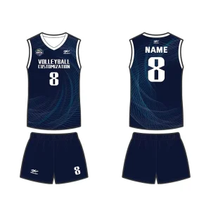 Digital Printed Volleyball Jersey Designs for Men’s Customized Volleyball Jersey