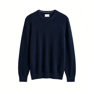 Direct Selling Textured Cotton Crew Neck Sweater Knitwear Regular Fit Knitted Sweater Men’s Sweater Streetwear for Casual
