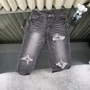 Distressed Bone Logo Jeans Iconic Grail Denim with Signature Wear Selvedge Slim Fit Collector’s Piece for Men