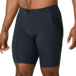Drawstring Waist Four Way Stretch Running Sportswear Gym Fitness Half Tights Quick Dry Summer Breathable Compression Men’s Short