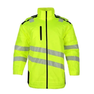 Durable Polyester Cotton Men’s Work Clothes Set Reflective Jacket Cargo Work Trousers Uniform