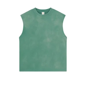 Eco Friendly Anti Wrinkle Men’s Vests Sporty Gym Activewear Breathable Knitted Vests Vintage Cotton Tank Tops