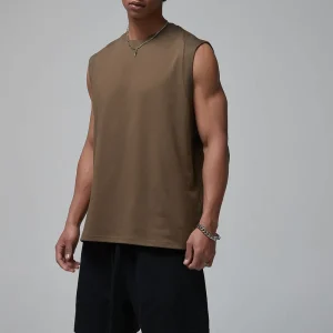 Eco-Friendly Anti-Wrinkle Men’s Vests Sporty Gym Activewear Breathable Knitted Vests Workout Tank Tops