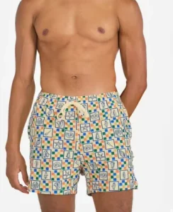Eco-friendly Fabric Custom Luxury Brand Swimming Shorts With Pocket Mens Swim Shorts