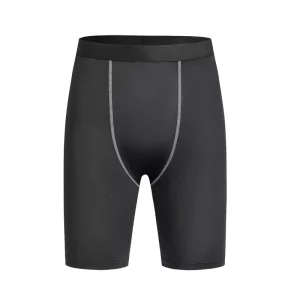 Elastic Compression Base Layer Shorts Custom Sportswear for Men Breathable Tights for Gym Bodybuilding Daily Workout