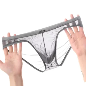 Facial mask style Mens Knitted Nylon Ice silk Cooling Breathable Sweat-wicking Elastic Solid Low-Rise Boxer Briefs Summer ODM