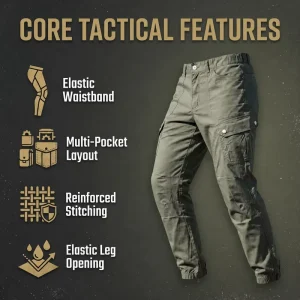 Factory Custom Autumn Cotton Pants Waterproof Oversize Quick-drying Elastic Waist Pants Tactical Outdoor Pants For Men