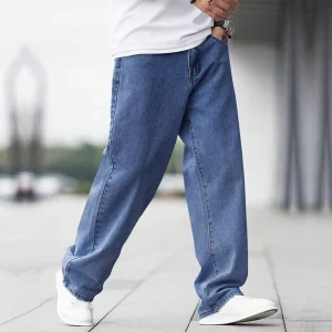 Factory Custom Logo Slim Fit Leg Jeans Casual Straight Leg Jeans Pants OEM ODM Men’s Denim Trousers Jeans for Men