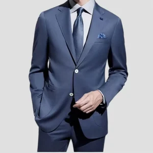 Factory Custom Plus Size Men’s TR Fabric Suit Jacket Classic Fit Office Business Formal