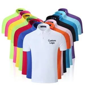 Factory Custom logo Solid Color Plain Blank Pique Cotton Embroidery t Shirt Cotton T-shirts Men’s Polo Shirts