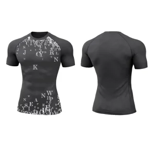 Factory Customized Color Basic Style Activewear Top Moisture Wicking DTG Printing Men’s Compression Undershirt for European