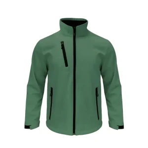 Factory Customized Men’s Windproof Waterproof Softshell Jacket Winter Workwear Fleece Lined Zipper Softshell Jacket