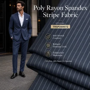 Factory Direct Sale Men’s Summertime Suit Fabric Polyester Rayon Fabric Free Sample Shipping Polyester Rayon Spandex Fabric