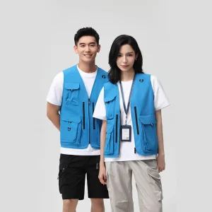Factory Direct Sale Plus Size Men’s Casual Work Gilet Vests Multi-Pocket Windproof Breathable Eco-Friendly Utility Zipper