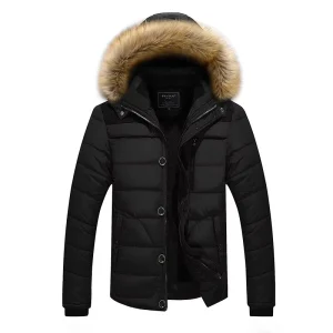 Factory Direct Sale Winter New Design Men Coat Casual Pure Color Slim Fit Thick Coats for Men