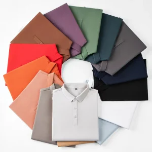Factory Direct Sales Polo Men’s Shirts Short Sleeve Polo Shirt Custom Knitted Polo Shirt for Men
