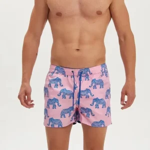 Factory Elastic Waist Men’s Printed Boardshorts Quick Dry Spandex Cotton Swim Trunks Waterproof Swim Trunks