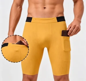 Factory Low MOQ 78% Nylon 22% Spandex Premium Windproof Breathable Men Quick Dry Compression Athletic Tight Gym Shorts for Men