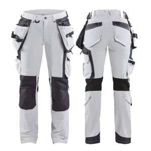 Factory Made High Quality Black Tool Pockets Safety Work Pants Work Wear Electrician Pants