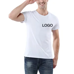 Factory OEM ODM 65% Polyester 35% Cotton Men’s Regular Fit Tee Shirt Custom Design Casual Blank Plain Custom Screen Print T shirt