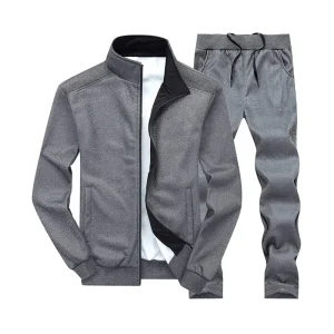 Factory Plus Size Men’s Winter Sports Tracksuit Sets 100% Cotton Reversible Windproof Custom Logo Positions