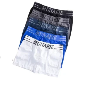 Factory Price Men’s Solid Color White Boxer Underwear Seamless 92% Polyamide elastano Underpants Boxers for Man